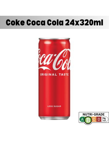Coke Coca-Cola Slim Can 24 X 325ml