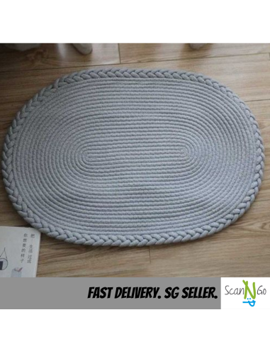 Doormat RUG Cotton Rope Woven Floor Mat...