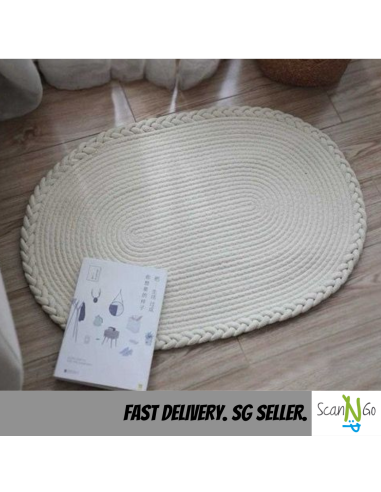 Doormat RUG Cotton Rope Woven Floor Mat...