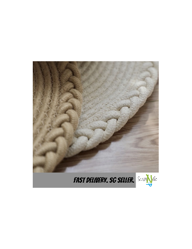 Doormat RUG Cotton Rope Woven Floor Mat...