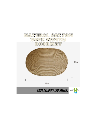 Doormat RUG Cotton Rope Woven Floor Mat...