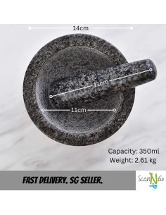 Mortar And Pestle Rose Gold Marble Grinder manual natural... 2