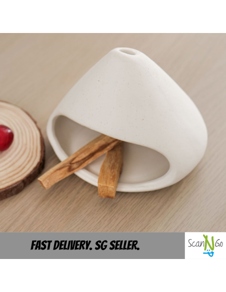 Ceramic Incense Burner holder Palo Santo Wood Burning Tray Aroma Matte Holder Ceramic Aromatheraphy