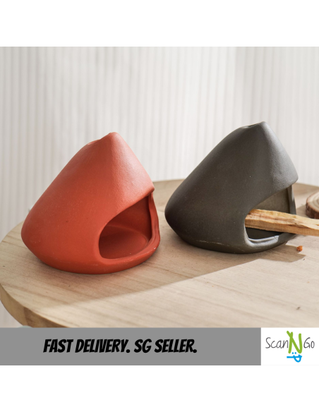 Ceramic Incense Burner holder Palo Santo Wood Burning Tray Aroma Matte Holder Ceramic Aromatheraphy